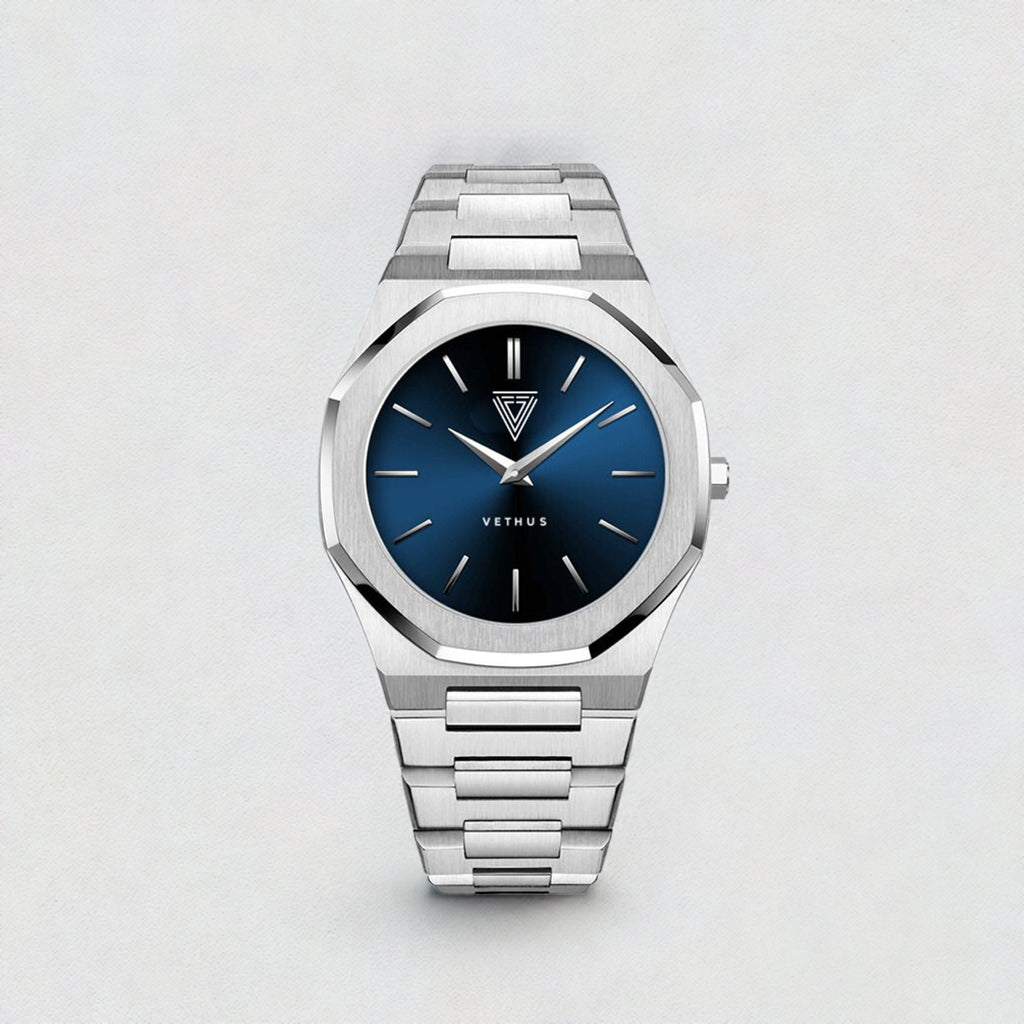 Reloj plateado para hombre Vethus Nova reloj elegante